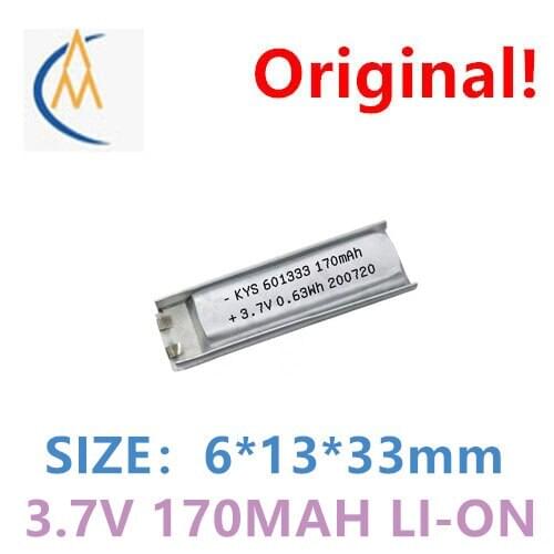 601333 170mAh 3.7V cigarette lighter polymer lithium battery aircraft model power tool three wire durable GPS navigator