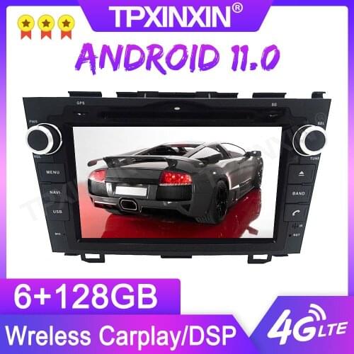 Android 11.0 6+128G For HONDA CRV 2006-2011 GPS Car Multimedia Player Headunit Audio Radio Navigtion Tape Recorder