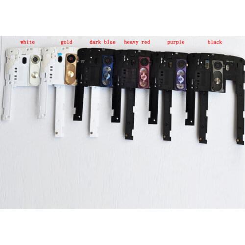 BINYEAE Brand New Back Middle Housing Cover Frame With Camera Lens Frame + Power Button Flex For LG G3