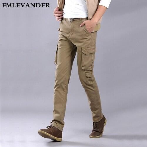 Plus Size 38 Cargo Pants Military Style Cotton Many Pockets Stretch Flexible Man Casual Trousers Tactical Pants