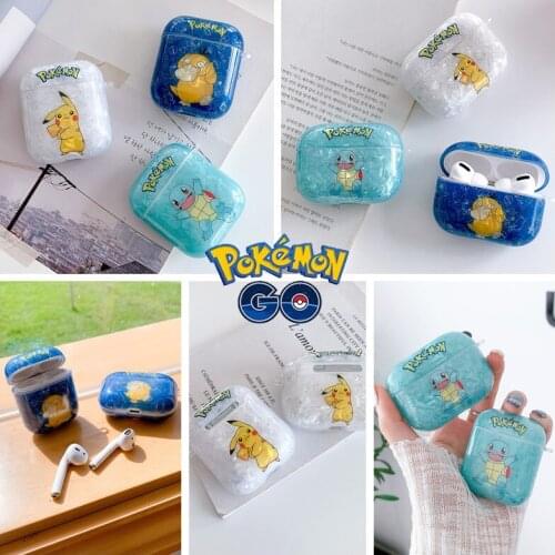 Pokemon Pikachu Earphone Case for AirPods 1 2 Pro Anti-drop Bluetooth Earphone Cases Cartoon Fashion Protective Case Box Gifts