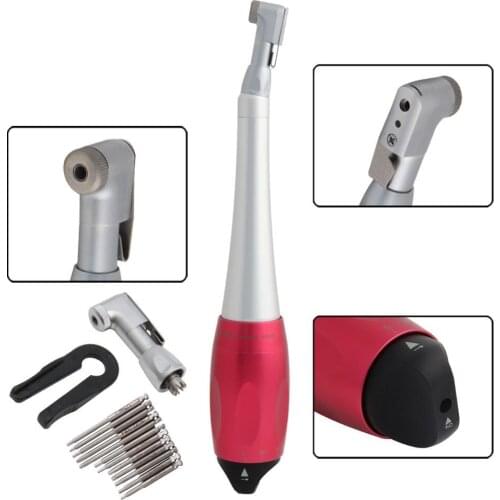 Implant Torque Wrench 5N-35N Drivers 2.35mm Latch Type Bits Contra Angle Wrench Red Handle Adjustable Universal