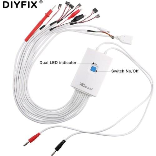 DIYFIX Professional Phone Current Test Cable for iPhone 4S/5G/5S/5C/6/6s/6p/6sp/7/7P/8/8Plus/ X DC Power Supply Repair Tools Set