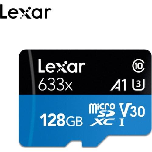 Lexar 128gb micro sd memory card 633x UHS-I 32gb 64gb cartao de memoria 256gb 512gb tf Flash card For Gopro DJI UAV Sport Camera