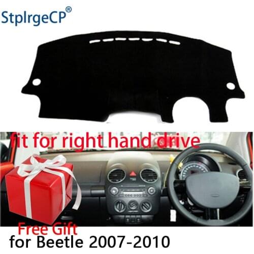 Car Dashboard Cover Mat for Volkswagen Old beetie 1998-2010 Right Hand Drive Dashmat Pad Dash Mat Covers Dashboard Accessories
