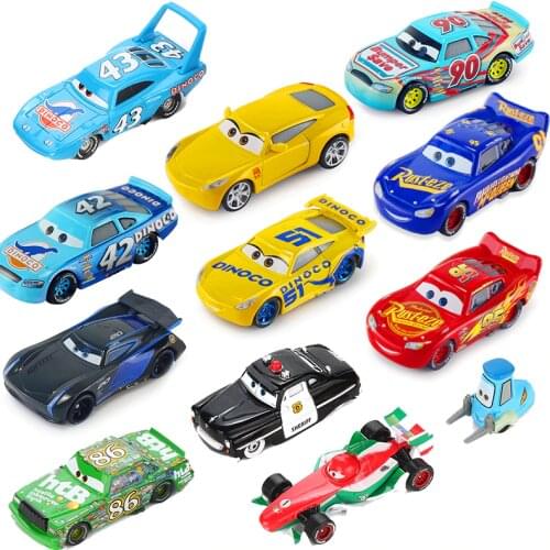 Disney Pixar Cars 2 3 Lightning McQueen Jackson Storm fabulous Mater 1:55 Diecast Metal Alloy Model Car Birthday Gift Boy Toy