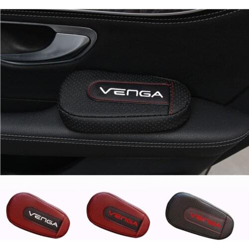 Soft Leather Leg Cushion Knee Pad Armrest pad Interior Car Accessories For Kia Venga