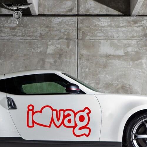 EmpireYing 3 Sizes 8 Colors I Love Vag Funny Exquisite Hand-carved Art Car Sticker Wall Truck Minicab Kayak Covers Vinyl Decals