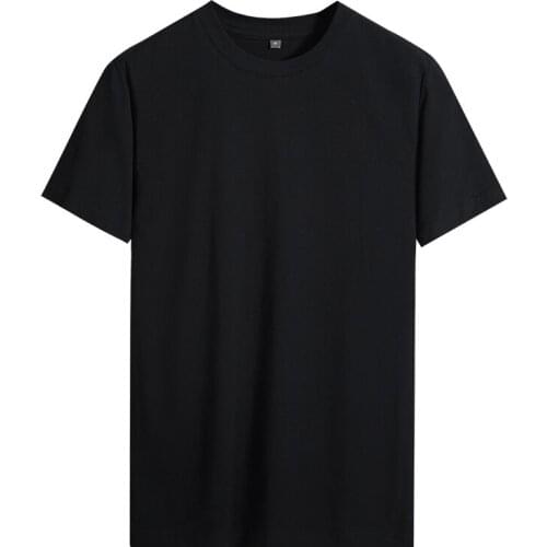 Men Cheap Pure Cotton Men Undershirt Short Sleeve Round Neck Men Tee Tops Summer Casual Breathable T-shirt