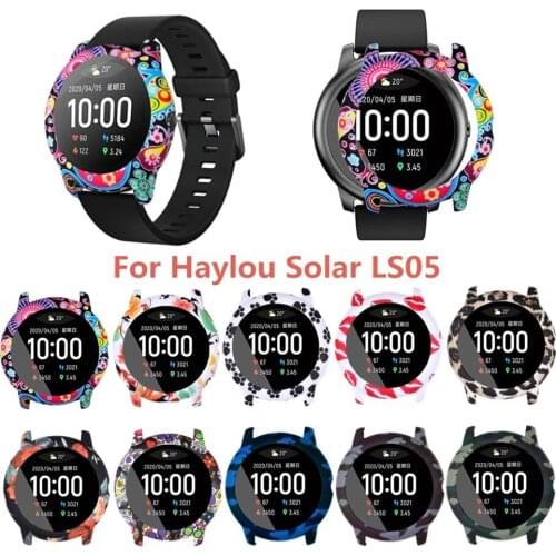 New Smart Watch Protective Case For Xiaomi Haylou Solar LS05 Colorful Pattern Soft Silicone Cover Shell Smartwatch Accessories
