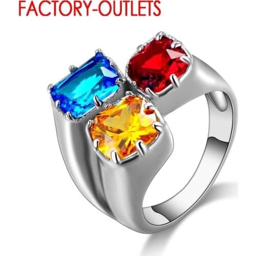 Fashion Jewelry Bijoux Cubic Zircon Engagement Ring Luxury 925 Party Wedding Rings For Women