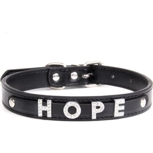 12 Colors Pet Dog Personalized Collar DIY Name Dog Cat Collar Bling Letters Necklace Small Dogs Collars Accessories Pet Supplies