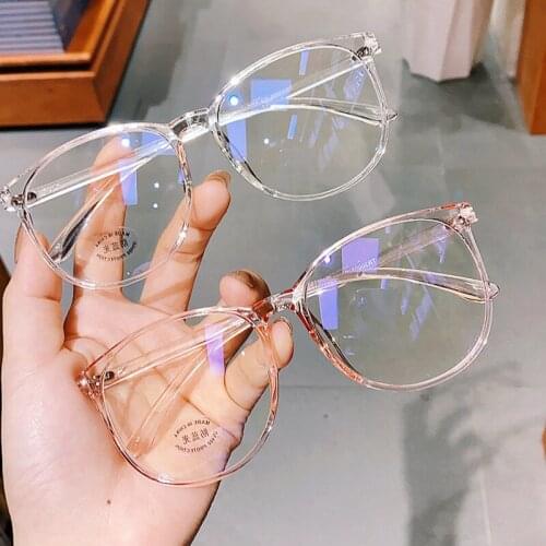Transparent Computer Glasses Frame Women Men Anti Blue Light Round Eyewear Blocking Glasses Optical Spectacle Eyeglass
