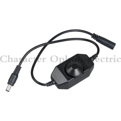 LED Dimmer Switch Brightness Adjust Controller for 3528 5050 5730 5630 Single Color Strip Light DC 12V 24V Black/White