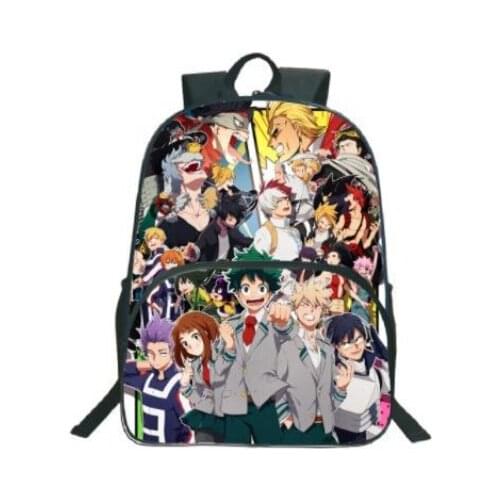 My Hero Academia Backpack Popular Pattern School Backpack Children Boys Girls Daily Beautiful Students Mochilas