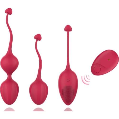 3pcs Wireless Vaginal tighten Exercise Kegel Balls Vibrating eggs Silicone Ben wa ball G Spot Vibrator Erotic sex toy for Women