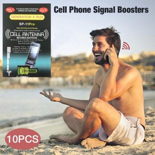10Pcs Portable Cell Phone Signal Enhancement Sticker Outdoor Antenna Stickers Generation For Camping Signal Amplifier Booster