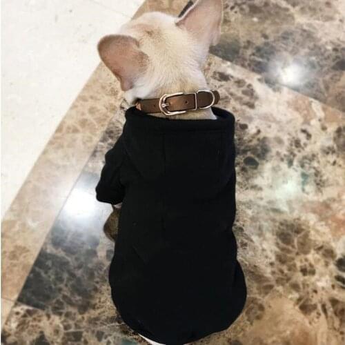 Hooded Frenchie Bulldog Clothes Cotton Dog Hoodie Warm Pet Dog Coat Designer Dog Jacket Dropshipping PDC0143