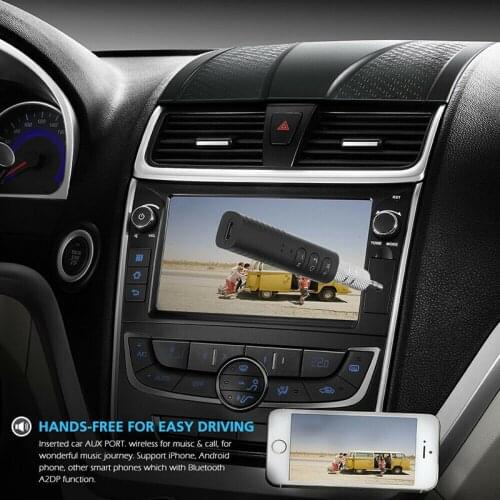 Universal 3.5mm jack Bluetooth Car Kit Hands free Music Audio Receiver Adapter Auto AUX Kit for Speaker Headphone Car Stereo