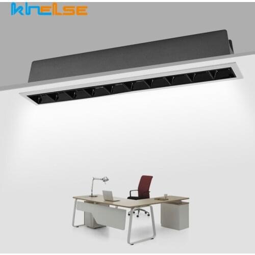 Recessed Linear Led Lights Bar Dimmable LED Downlight Boardroom Commerce Bedroom Kitchen Office Modern LED Spot Lighting 220V