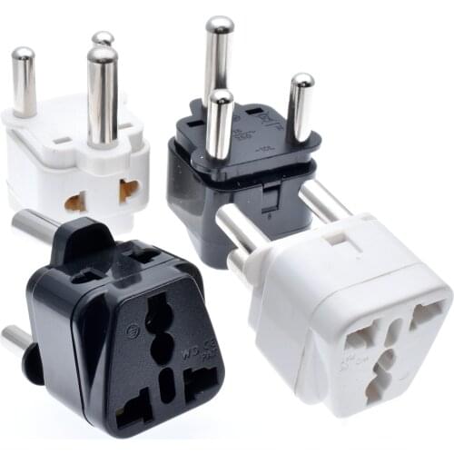 1 PC Hot Sale Universal UK/US/EU/AU to South Africa 3 pin Travel Power Adapter Plug 15A 250V Electronic Device Charging