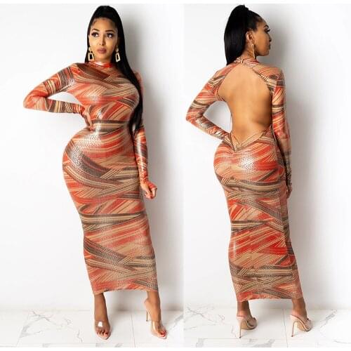 Womens Dresses, Summer Elegant Womens Womens Party Dresses Sexy Printed Backless Long Skirt Mini Dress Vestido