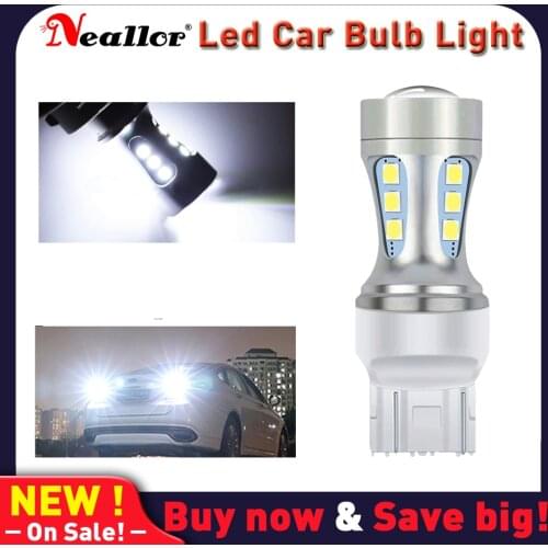1X BA15S 1156 T20 7443 W21/5W P21/5W BAY15D 1157 3157 P27/7W T15 W16W LED Reverse Brake Lights LED Signal Lamp Car Lights DC12v