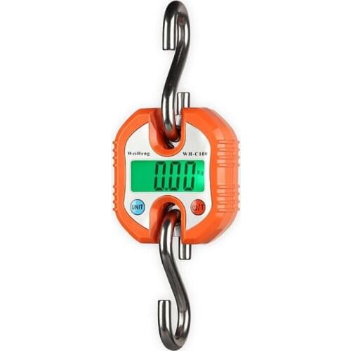 150kg 50g Digital Stainless Steel Hook Weighing Electronic Hanging Scales LCD Crane Scale Loop Fish Heavy Duty Weight Balance