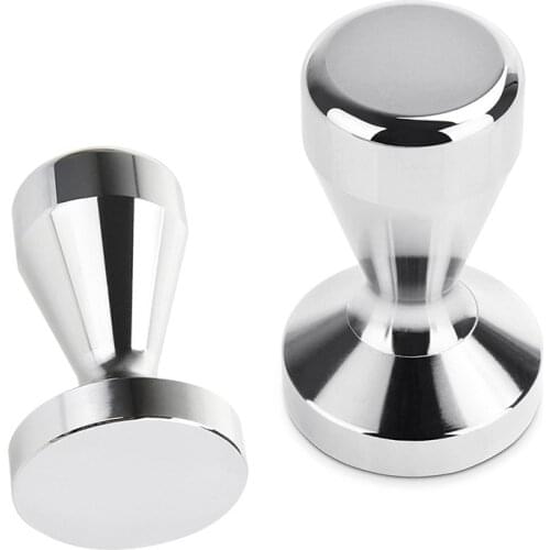 49mm Stainless Steel Modern Espresso Coffee Tamper Machine DIY Coffee Bean Press Flat Base Hammer GQ