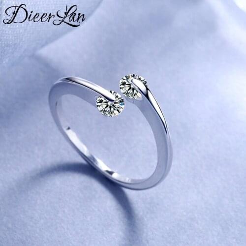 Bohemian Ethnic 925 Sterling Silver Cubic Zircon Beads Ball Rings for Women Bridal Wedding Vintage Finger Rings Christmas Gifts