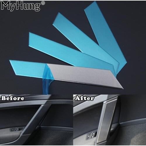 For VW VOLKSWAGEN Golf 7 MK7 GTI 2014 2015 2016 Matt Stainless Steel Door Handle Auto Stickers Car Styling Decoration 1pc