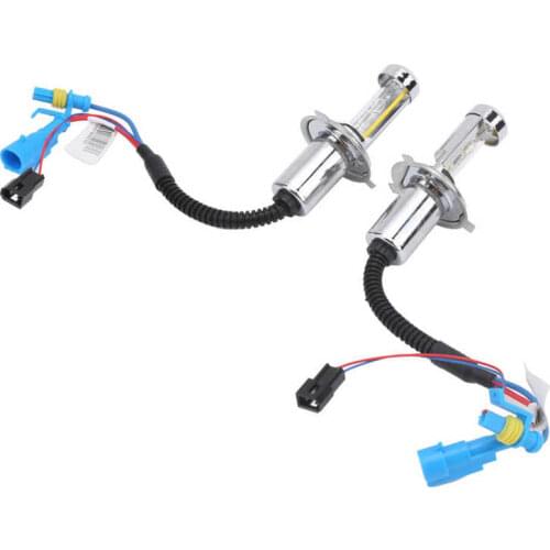 Headlamp Bulb Pair of Headlight Bulb 35W 4300K 3800LM Warm White Light Front Lamp Dual Beams Metal Body