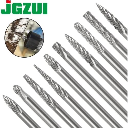 3*3-6 Metal Drawing Tungsten Carbide Milling Cutter Rotary Tool Burr CNC Engraving Abrasive Tools Metalworking Milling Polishing