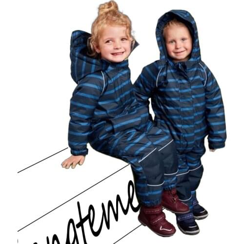 Childrens ski clothes girls' one-piece baby boys winter warmth playing with snow jumpsuit windproof, waterproof and snow-proof