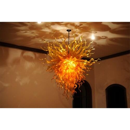 Best Home Borosilicate Amber Blown Glass Dale Chihuly Chandeliers Lights in Dubai