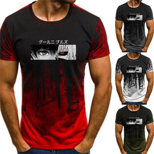 2020 Summer Mens T-shirt Funny Printed T Shirts Sports Fitness Camouflage Short-sleeved T-shirt Gradient Color Hip Hop Tee Tops