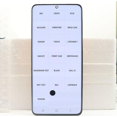 6.9" Original AMOLED LCD screen For Samsung Galaxy S20 Ultra G988 G988F G988B/DS Lcd Display Touch Screen With Frame And defects