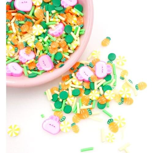 50g Mix Polymer Slice Hot Clay Sprinkles for Crafts Making DIY Slime Filler Shaker Card Decor Tiny Klei Mud Particle Accessories