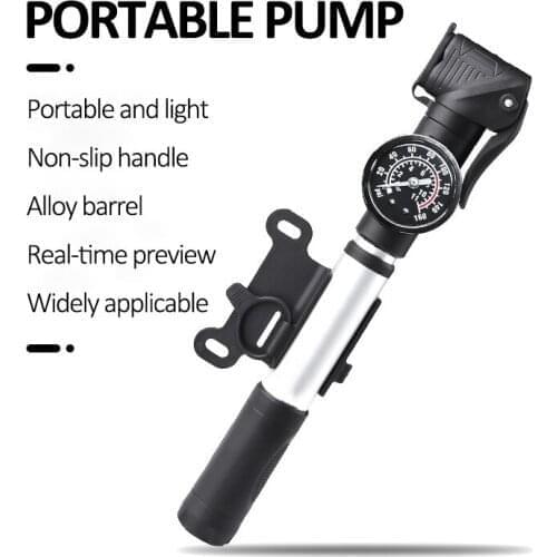 Portable Bicycle Pump Mini Hand Pump Cycling Air Pump Ball Toy Tire Inflator Schrader Presta Valve MTB Mountain Bike Pump