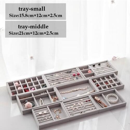 Wholesale Price S/M Size Jewelry Box Ring Bracelet Gift Packaging Jewellery Organizer Pins Earring Storing for Drawer Space