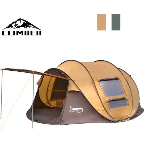 New Store Outdoor Camping Tents 3-4 Person Automatic Pop Up Instant Tent Hiking Travelling Tourist Fishing Beach Tents Awnings