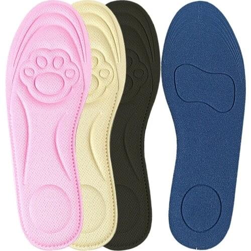 1 Pair Comfort Breathable Women Fashion Massage High-heeled Shoes Insoles Anti-slip Shoes Accessories Memory Foam Insoles Solid