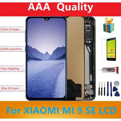 TFT 5.97'' LCD For Xiaomi Mi 9 SE Mi9 Se LCD Display Touch Screen Digitizer Assembly With Frame For Xiaomi Mi 9se LCD Screen