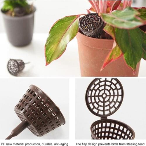 100 Pcs/pack Plant Fertilizer Baskets With Lid Orchid Cultivate Park Root Nursery Pots Bonsai Agriculture Aquarium Porta