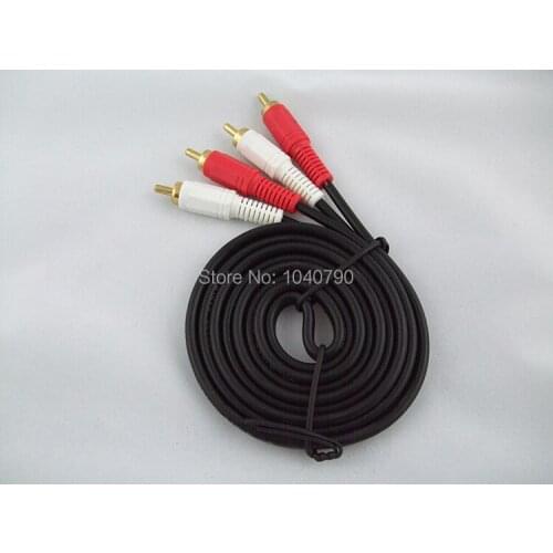 Audio line RCA audio cables Red and white lotus yarn Signal lines for Audio and video signal transmission 3M 9.6ft