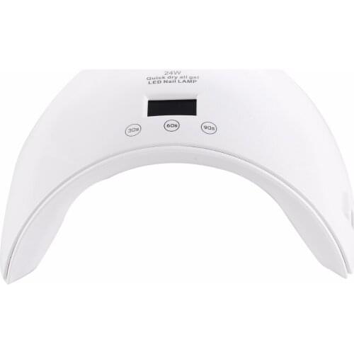 Auto Sensor 24W LED UV Lamp Nail Dryer 12 LEDs high -tech Double Light Nail Lamp UV Gel Polish With Electronic Display Screen