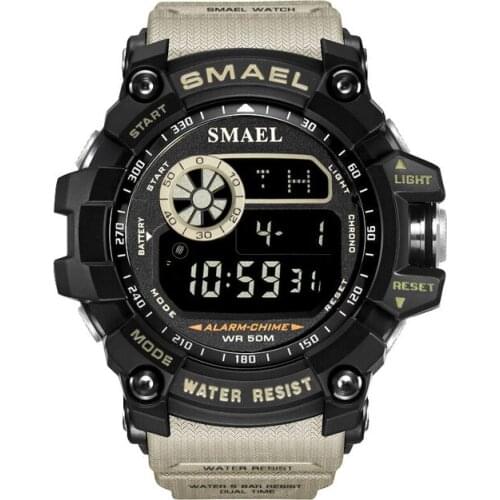 SMAEL Watch Men Sports Watches Luxury Mens Military Watch Digital LED Electronic Waterproof Men Watches relogio masculino 2019