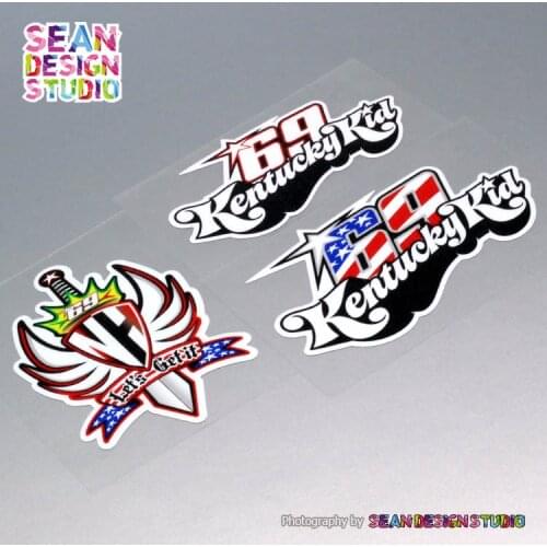 For motogp Nicky Hayden 69 B Motor bike Helmet Motorcycle Motocross Decal Sticker Waterproof 02