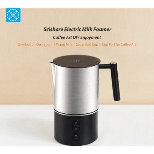 Scishare electric milk-frother cappuccino-shaker steamer jugs machine pitcher automatic foamer stainless maker