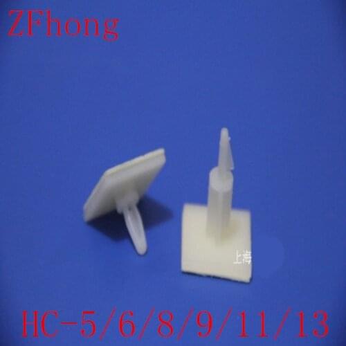 HC-5/6/8/9/11/13 Nylon Plastic (3M GLUE)stick on PCB Spacer Standoff 3mm Hole support Locking Snap-In Posts fixed clips Adhesive